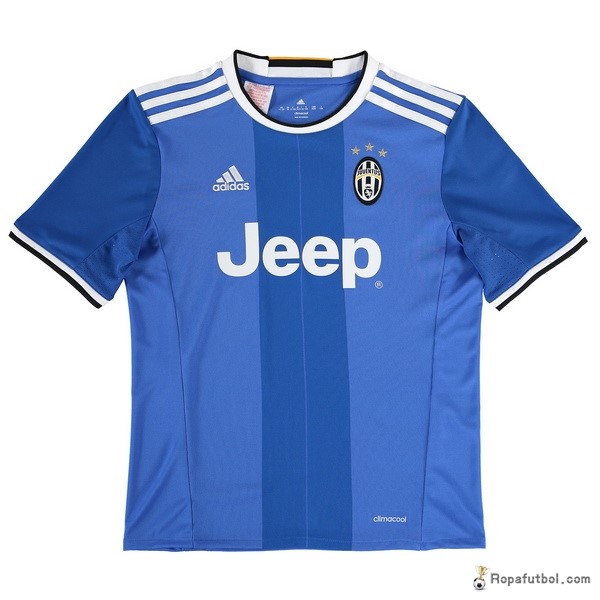 Camiseta Juventus Replica Segunda Ropa Niños 2016/17 Azul